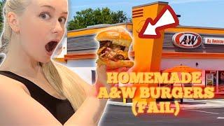 Canadian A&W Teen Burger in the UK (FAIL) #aandw #canadianfood #canada #fastfood #cooking #youtube