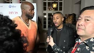 Elliott Cooper and Greg Mathis Jr. Carpet Interview at Divas Simply Singing! 2023