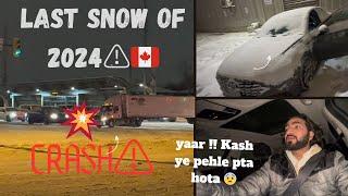 Winter snow storm in canada  in springs Canada international student vlog