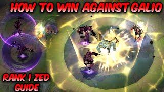 How to win ZED vs GALIO matchup