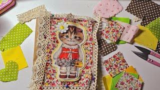 Needlebook - Whimisical Kitty