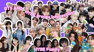 BTS and HYBE groups interactions | HYBE Family