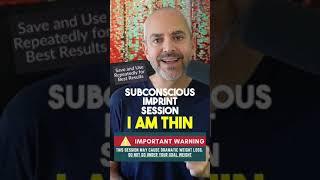 I Am Thin - Subconscious Programming Hypnosis Session #hypnosissession #weightlossmindsetcoach