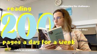 *attempting* to read 200 pages a day for a week  while on erasmus, reading vlogs are back