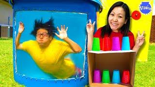 Cup Matching Challenge! LOSER gets DUNKED!