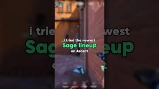 I tried the newest Sage lineup on Ascent  | Valorant Shorts