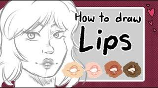 How To Draw Lips (simple/stylized)