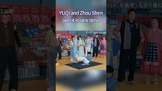 YUQI and Zhou Shen win it in one time|#keeprunning