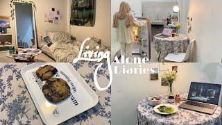 Living alone diaries: productive days, night routines after work, making dinner and cookies!