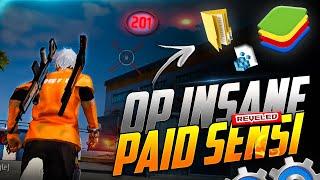 Revealing OP INSANE Paid Sensi Which Gives 99% Headshot Rate | Bluestacks 5