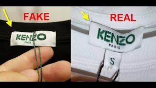 Kenzo T shirt Real vs Fake. How to spot counterfeit Kenzo Paris tees