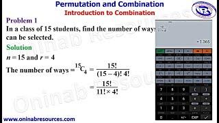 Introduction to Combination
