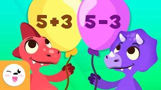 Sumas y restas con dinosaurios - Matemáticas para niños - Operaciones matemáticas - Recopilación