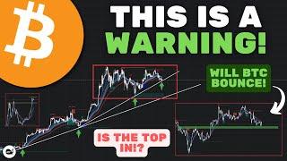 Bitcoin (BTC): Warning!? If These Levels Are Lost Its OVER! (WATCH ASAP)