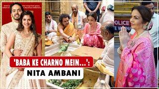 Nita Ambani takes Anant-Radhika’s wedding invitation card to Kashi Vishwanath Temple