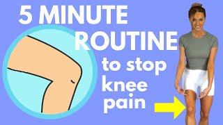 5 Best Exercise to Stop Knee Pain - 5 Minute  Knee Routine to Help Strengthen Your Knees