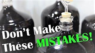 Common Winemaking Mistakes