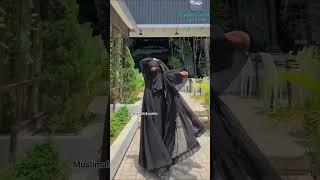 Black Abaya with shrug #muslimah