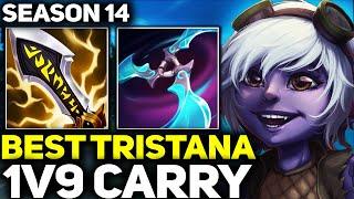 RANK 1 BEST TRISTANA IN THE WORLD 1V9 CARRY GAMEPLAY! | League of Legends