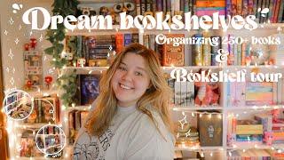 DREAM BOOKSHELVES  | organizing my 300+ books & my bookshelf tour 