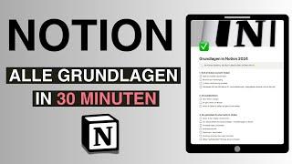 Notion Tutorial für Beginner - alle Grundlagen 2024