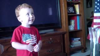 Cute Kid Proudly Does Funny Version of the Pledge of Allegiance