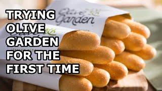 Trying OLIVE GARDEN for the FIRST TIME! *Breadsticks*