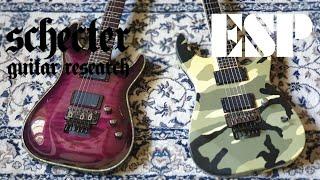 ESP M-II NT Urban Camo vs Schecter Hellraiser C-1 FR