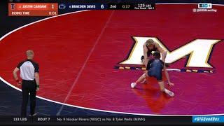 Braeden Davis(PSU) vs Justin Cardani(ILL) 3/9/24 (Jeff Byers Radio Call)