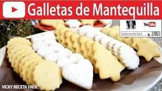 CÓMO HACER GALLETAS DE MANTEQUILLA | #VickyRecetaFacil