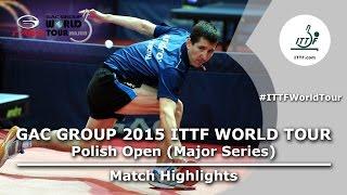 Polish Open 2015 Highlights: KONECNY Tomas vs BADOWSKI Marek (Qual)