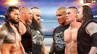 Roman Reigns Brock Lesnar & Braun Strowman vs John Cena Randy Orton & The Undertaker | Tag Team