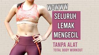 WOWW! SELURUH TUBUH PANAS & LEMAK MENGECIL !! HIIT CARDIO TANPA ALAT