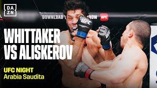 Montante spaventoso, "The Reaper" WHITTAKER abbatte Aliskerov al 1° round | UFC | DAZN Highlights