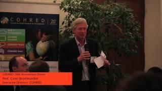 20th Anniversary of COHRED: Prof. Carel IJsselmuiden, Executive Director