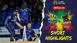 Highlights | St Kitts and Nevis Patriots vs Barbados Royals | CPL 2022