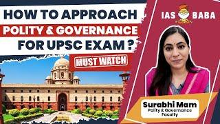 How to Approach Polity & Governance for UPSC/IAS Exam?| Beginner's Strategy| UPSC 2025 #upsc2025