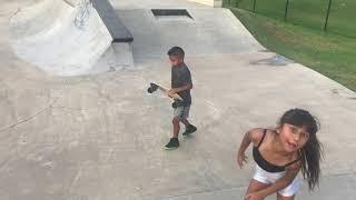 TRYING TO SKATEBOARD!