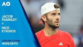 Jacob Fearnley v Nick Kyrgios Highlights | Australian Open 2025 First Round