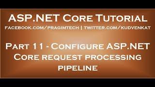 Configure ASP NET Core request processing pipeline