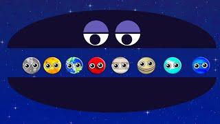 Learn Shapes, Colors, NumbersColor PLANET GAMEFunny Planets Gamepreschool Educational Games