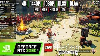 RTX 3060 Ti | LEGO Horizon Adventures - 4K, 1440p, 1080p, DLSS, DLAA - Ultra, High, Medium, Low