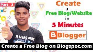 How To Create a Free Blog/Website on Blogspot.com