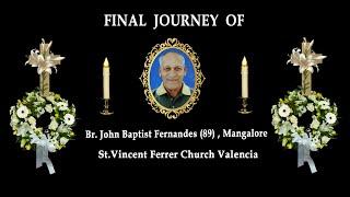 Final Journey of Br. John Baptist Fernandes (89) , Mangalore