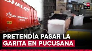 Pucusana: Hallan 14 ladrillos de droga en camión de reconocida empresa de carga y encomiendas