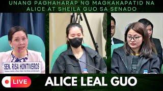 LIVE at the SENATE | ALICE LEAL GUO at SHIELA GUO ang unang paghaharap ng MAGKAKAPATID