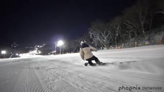 휘팍ㅣ파노라마에서 시원한 백야 스노우보드 프리라이딩ㅣ Snowboarding at night