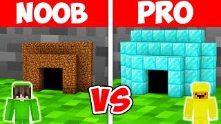 Minecraft NOOB vs PRO: TINY SECURITY TUNNEL BUILD CHALLENGE