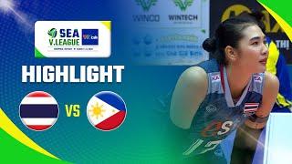 Highlight SEA VLeague 2023 Thailand VS Filipina 3 - 0 | Moji