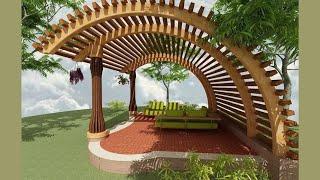 TOP 150 Patio Garden Design ideas/Backyard Landscaping and House Exterior Rooftop Terrace Pergola